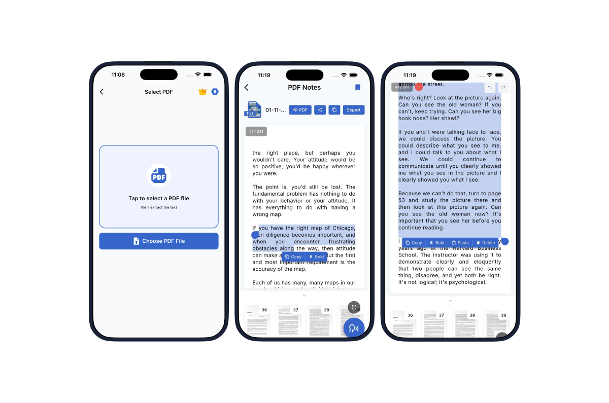 Textify: PDF to text Converter preview